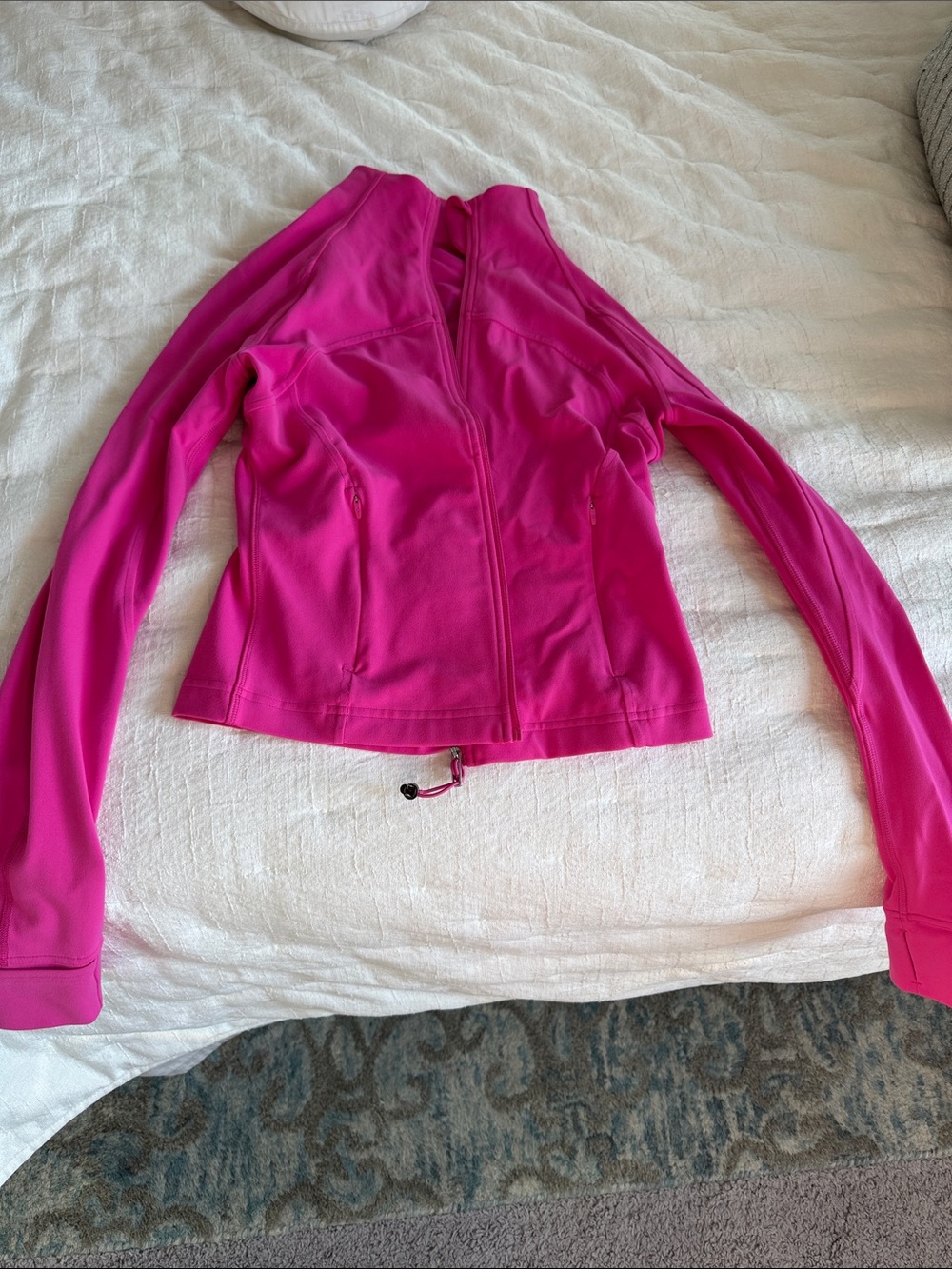Lululemon Women's Bright Pink Zip-Front Utility Jacket
